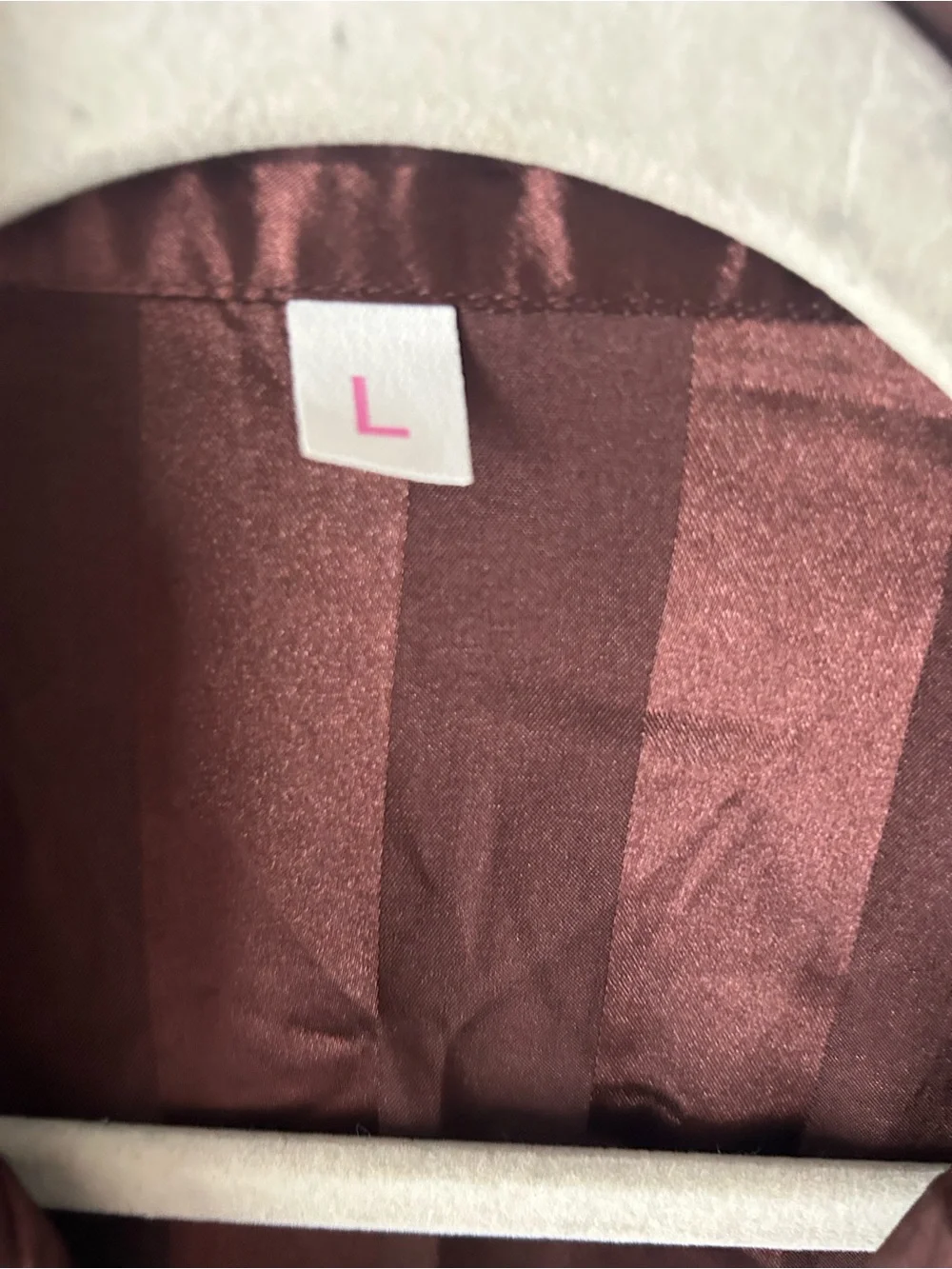 None brown satin